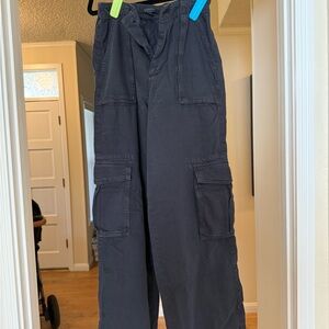All Saints Dark Gray Cargo Pants